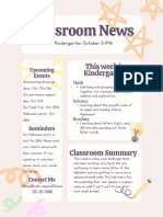 Colorful Geometric Cheerful Classroom Newsletter