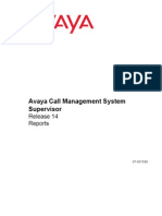 Avaya CMS Supervisor R14 Reports