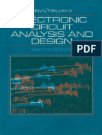 Elec Tronic Eee Analysis and Design: Hayt/Neudeck