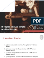 3.9 Regresión Lineal Simple: Variables Binarias: Pilar Alcalde