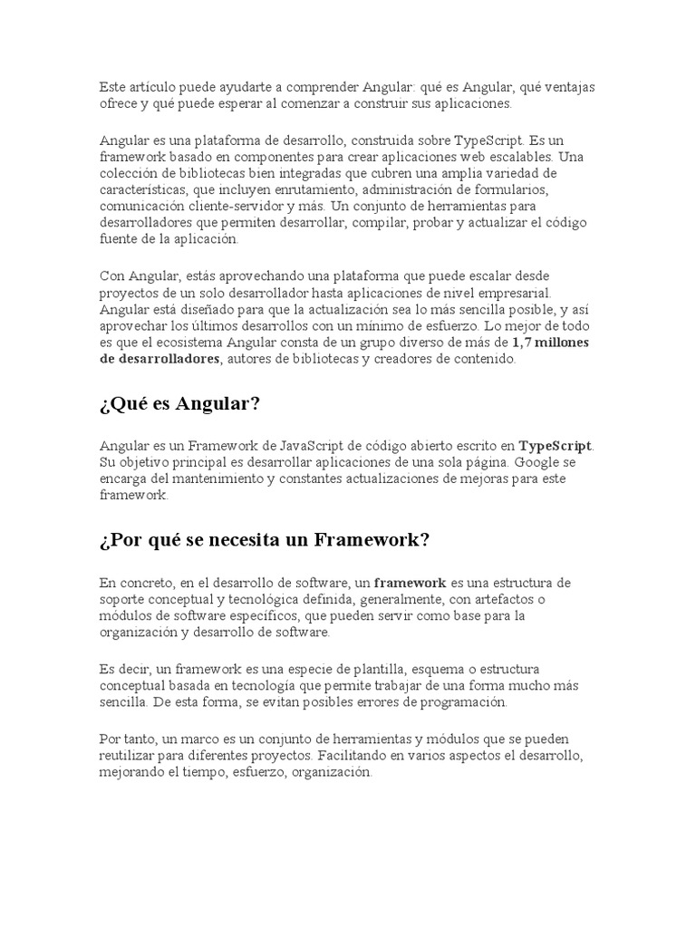 Guía de Angular para Desarrolladores | PDF | Arte | Tecnología