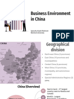 Business Environment in China