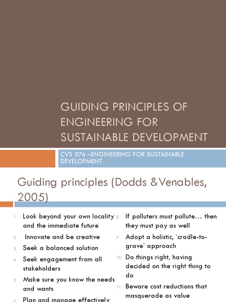 Principles of Sustainable Engineering | PDF | Sustainability | Life ...