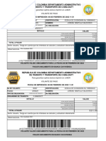 Republica de Colombia Departamento Administrativo de Transito Y Transporte de C/Gna-Datt