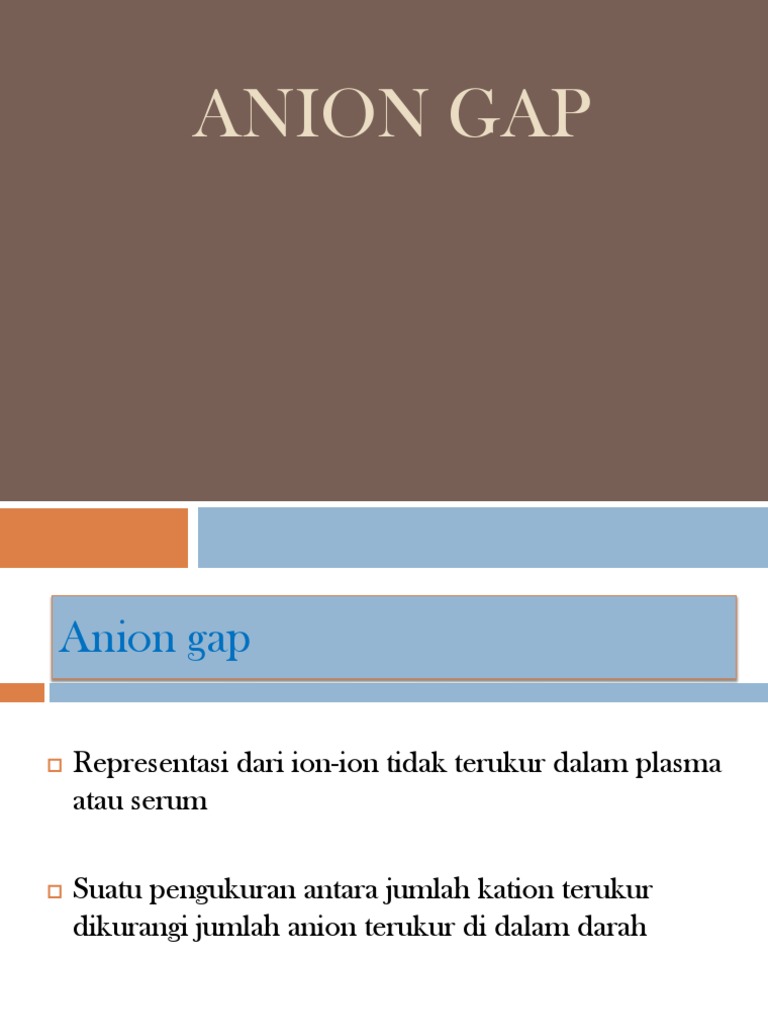 Anion Gap PDF