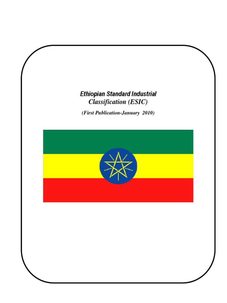 Ethiopian Standard Industrial Classification (ESIC) (First