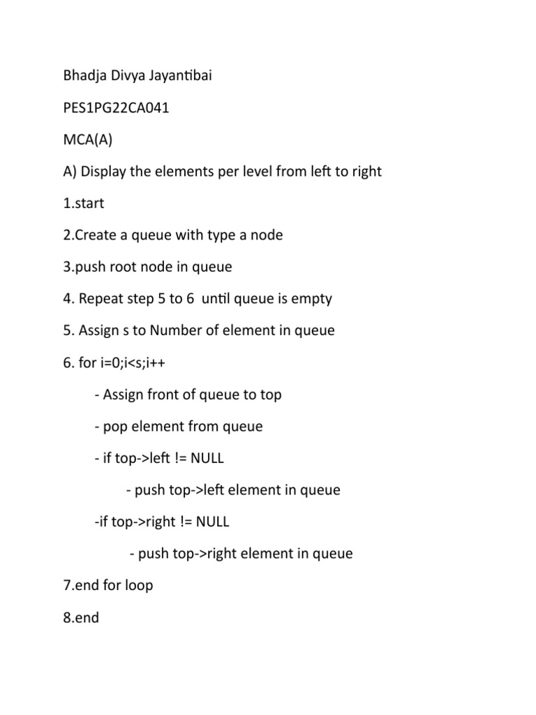 Tree Traversal and Depth Algorithms | PDF | Teaching Methods ...
