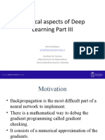 Practical Aspects of Deep Learning PIII