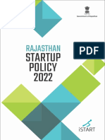 Rajasthan: Policy Startup 2022