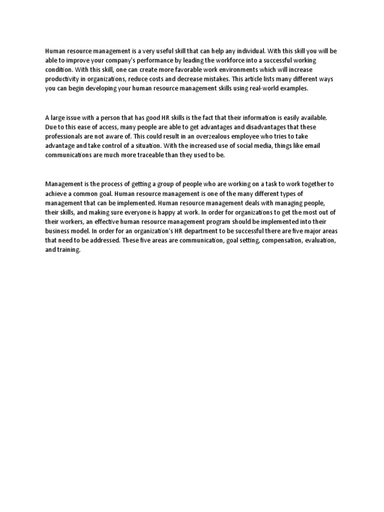 Human Resource | PDF