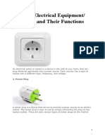 Types of Electrical Equipment and Their Functions