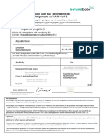 Negatives (Negative) : Bescheinigung Über Das Testergebnis Des Poc-Antigentests Auf Sars-Cov-2