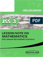 Mathematics JSS 3