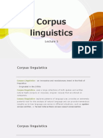 Corpus Linguistics