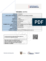 Régimen: Sierra: Cédula: Apellidos Y Nombres