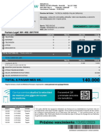 Factura de servicios de telecomunicaciones