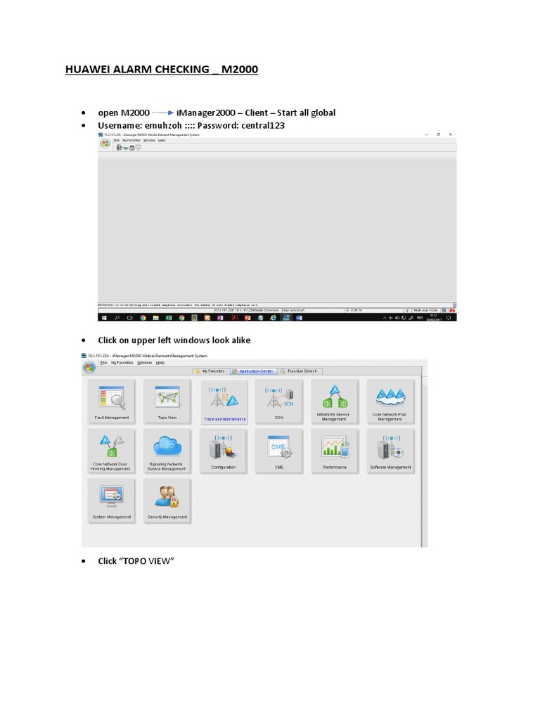 Huawei Alarm Checking Process PDF