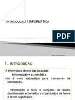 Introdução A Informática: Onélia Fernanda Caribo