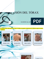 Percusión Del Tórax: Docente: Dra. Litcy Pérez Barrozo