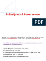 Bolted Joints & Power Screws