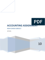 Accounting Assignment: NEHA GARUD-2803217