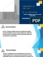 Legislación en Ing. Civil: Tema: Habilitaciones para Usos Especiales Integrantes: Ccarita Ccarita Roy