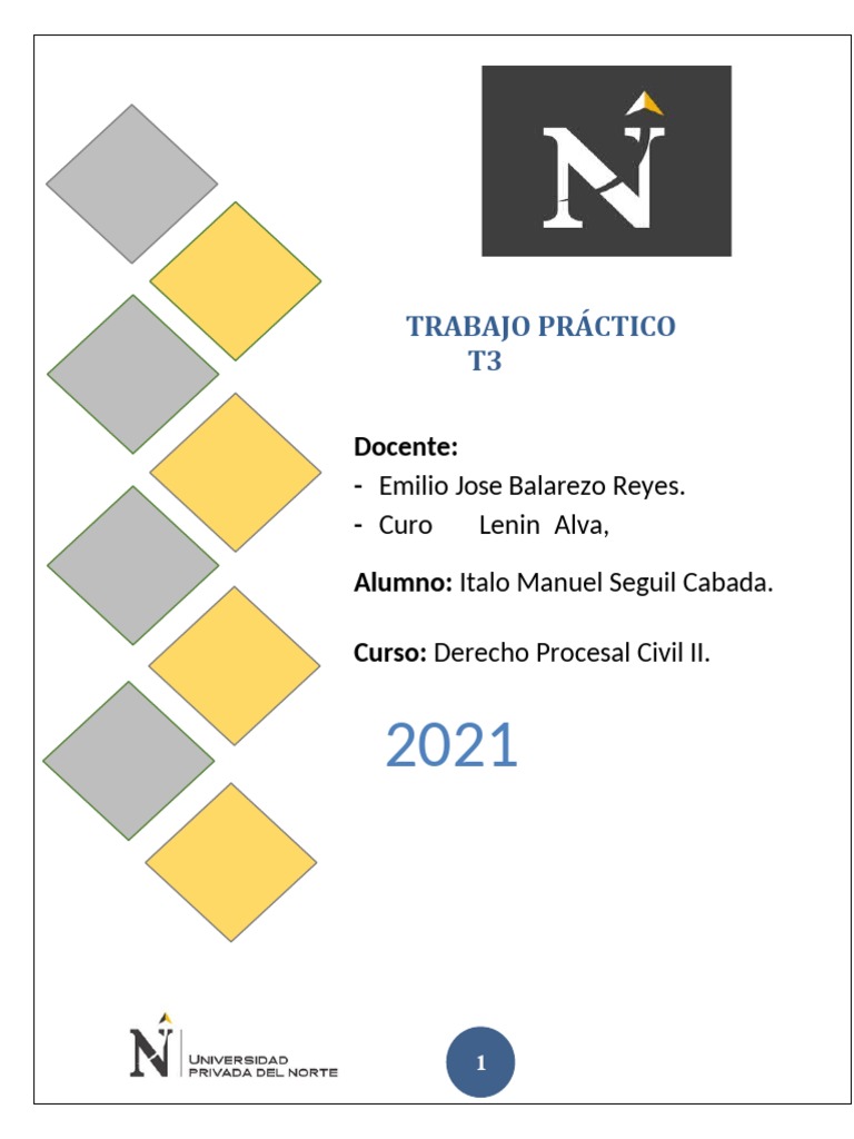 Seguil Cabada - T3 | PDF | Mandato | Ley procesal