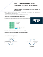 Atividade Formas Da Água Revisão