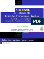 Statistique I: S1 - Module M5 Fili'ere: Sc.