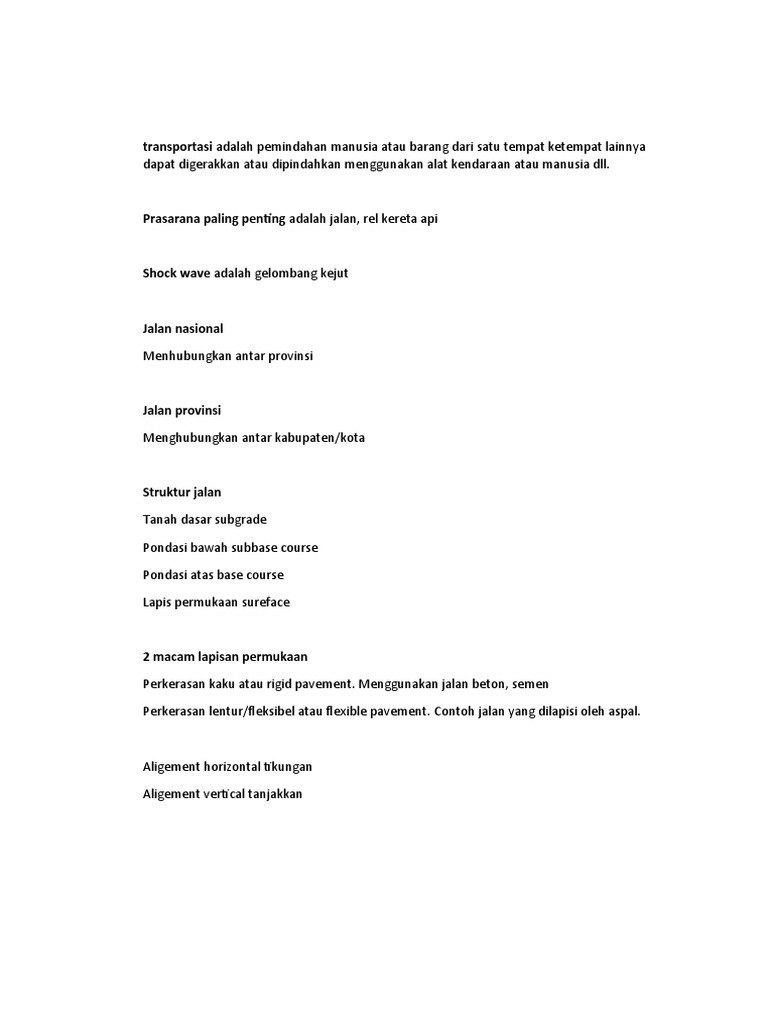 Transportasi Adalah PDF