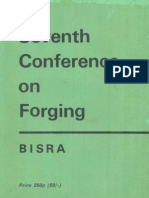 7th Conference On Forging Buxton 1970 - B I S R A