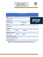 Resultados de Diagnósticos de Aula