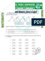 Ficha Cerca o Lejos para Tercero de Primaria