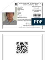 Registro Nacional de Trabajadores de Construcción Civil - Retcc