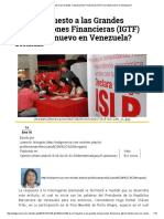 ¿Es El Impuesto A Las Grandes Transacciones Financieras (IGTF) Un Tributo Nuevo en Venezuela