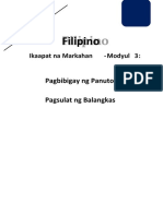 Filipino4 q4 Mod3 Pagbibigaypanutoatbalangkas-V4