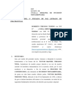 Sucesión testamentaria Víctor Trigoso