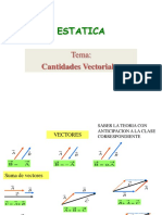 Estatica: Cantidades Vectoriales