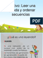 Objetivo: Leer Una Leyenda y Ordenar Secuencias