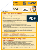 Check-list para distribuição de setores e supervisão da coleta