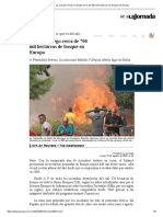 La Jornada - Arrasa El Fuego Cerca de 700 Mil Hectáreas de Bosque en Europa