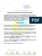 Informe Capacidad de Infiltracion Al Suelo Ecodiesel S.A.