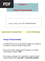 Chapter 6 - Integer Programing - Part 1