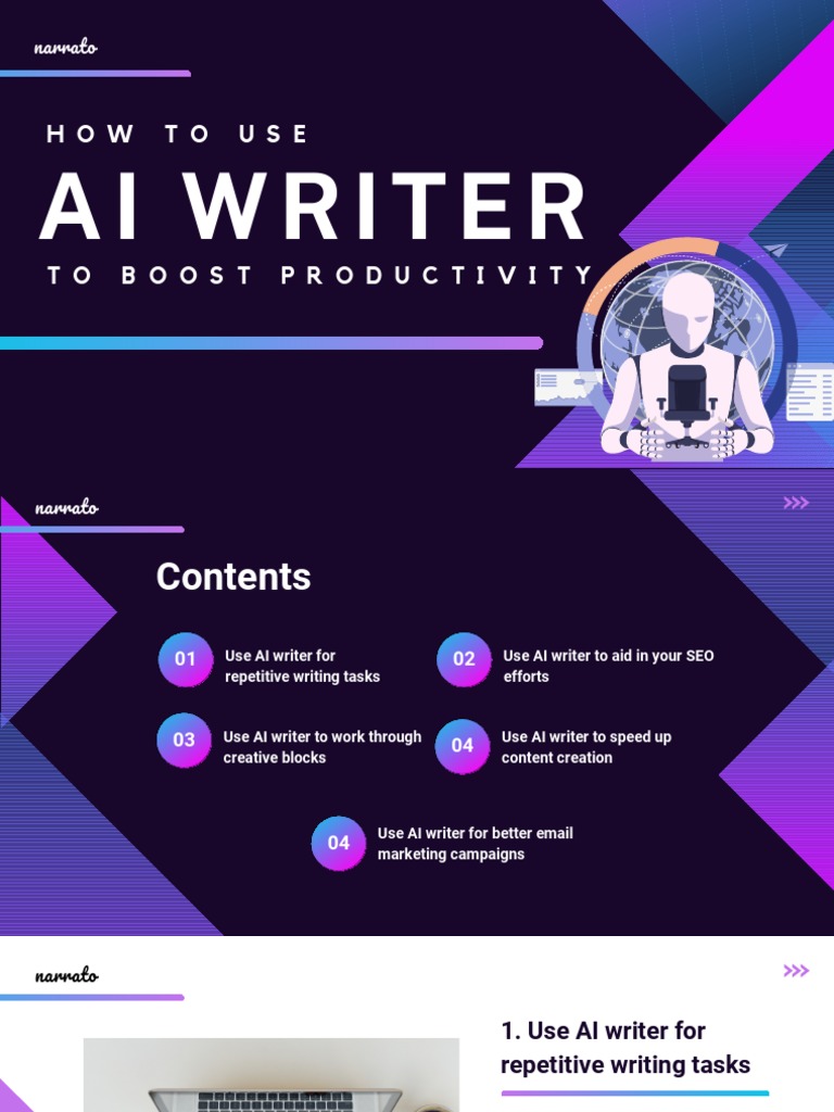 Boost Productivity with AI Writer | PDF | Artificial Intelligence ...