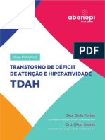 De Déficit de Atenção e Hiperatividade TDAH (Artigo) Autor Dra. Didia Fortes e Dra. Gilca Soares