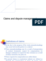 Claims and Dispute