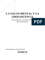 Salud Mental y Adolescencia