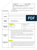 Reading Lesson Plan