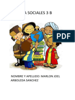 Ciencia Sociales 3 B: Nombre Y Apellido: Marlon Joel Arboleda Sanchez