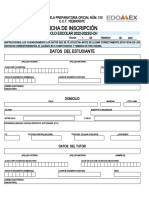 Ficha de Inscripción: Datos Del Estudiante